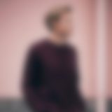 Knitted rib crew neck jumper