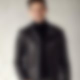 Faux leather biker jacket