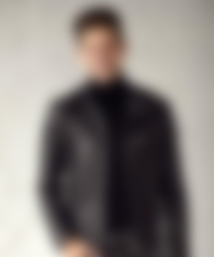 Faux leather biker jacket