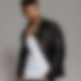 Leather racer jacket